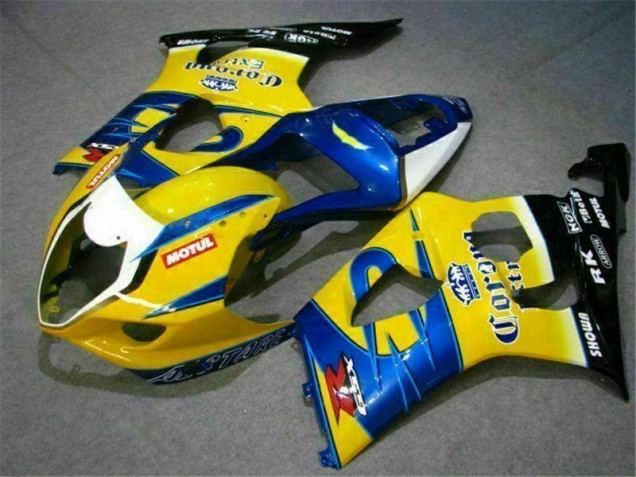 Jaune Bleu Carénage Moto GSXR 1000 K3 03-04 Jaune Bleu Carénage Moto GSXR 1000 K3 03-04