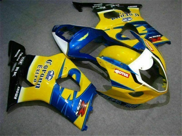 Jaune Bleu Carénage Moto GSXR 1000 K3 03-04 Jaune Bleu Carénage Moto GSXR 1000 K3 03-04