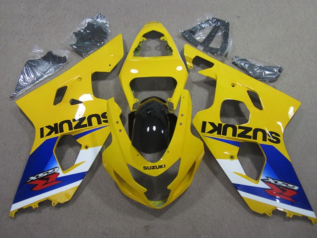 Jaune Bleu Carénage Moto GSXR 600 K4 04-05 Jaune Bleu Carénage Moto GSXR 600 K4 04-05