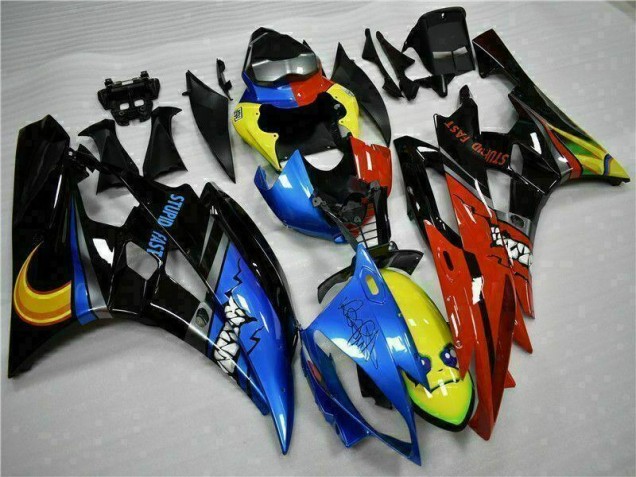 Jaune Bleu Rouge Carénage Moto R6 06-07
