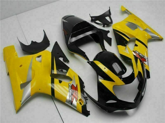 Jaune Carénage Moto GSXR 600 / 750 K1 K2 K3 01-03