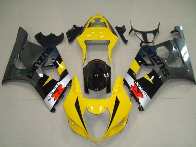 Jaune Gris Carénage Moto GSXR 1000 K3 03-04 Jaune Gris Carénage Moto GSXR 1000 K3 03-04