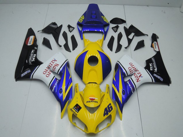 Jaune Nastro Carénage Moto CBR 1000 RR 06-07 Jaune Nastro Carénage Moto CBR 1000 RR 06-07