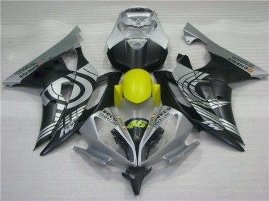 Jaune Noir Argent Carénage Moto R6 08-16