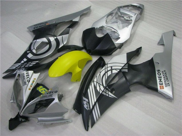 Jaune Noir Argent Carénage Moto R6 08-16 Jaune Noir Argent Carénage Moto R6 08-16