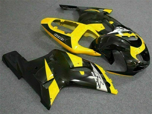 Jaune Noir Carénage Moto GSXR 600 / 750 K1 K2 K3 01-03