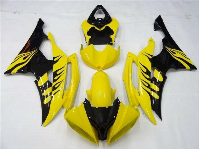 Jaune Noir Carénage Moto R6 08-16