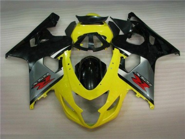 Jaune Noir Carénages Moto GSXR 600 / 750 K4 04-05