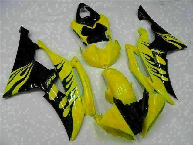 Jaune Noir Carénages Moto R6 08-16
