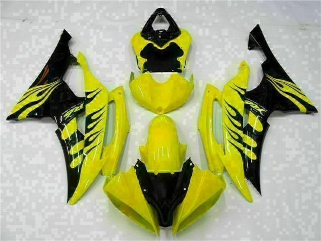 Jaune Noir Carénages Moto R6 08-16