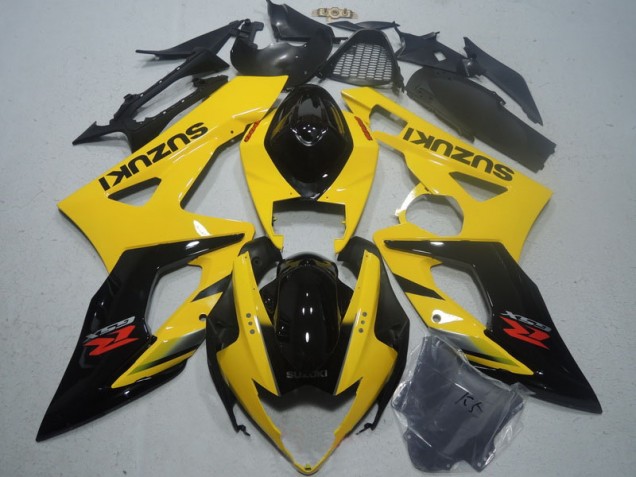 Jaune Noir Carrosserie Moto GSXR 1000 K5 05-06 Jaune Noir Carrosserie Moto GSXR 1000 K5 05-06