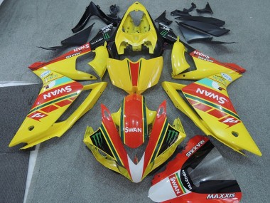 Jaune Rouge Swan Carénage Moto R1 07-08