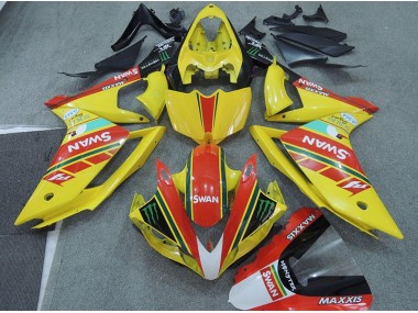Jaune Rouge Swan Carénage Moto R1 07-08