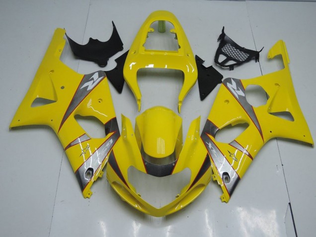 Jaune et Gris Carénage Moto GSXR 1000 K1 00-02 Jaune et Gris Carénage Moto GSXR 1000 K1 00-02
