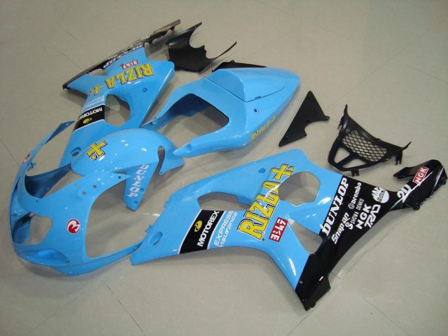 Light Bleu Noir Carénage Moto GSXR 1000 K1 00-02 Light Bleu Noir Carénage Moto GSXR 1000 K1 00-02