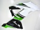 Carénages Moto Kawasaki ZX6R 2013-2018 - Vert Blanc Noir Brillant