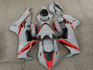 Carénages Moto Honda CBR1000RR 2017-2024 - Nardo Gris Rouge Bande