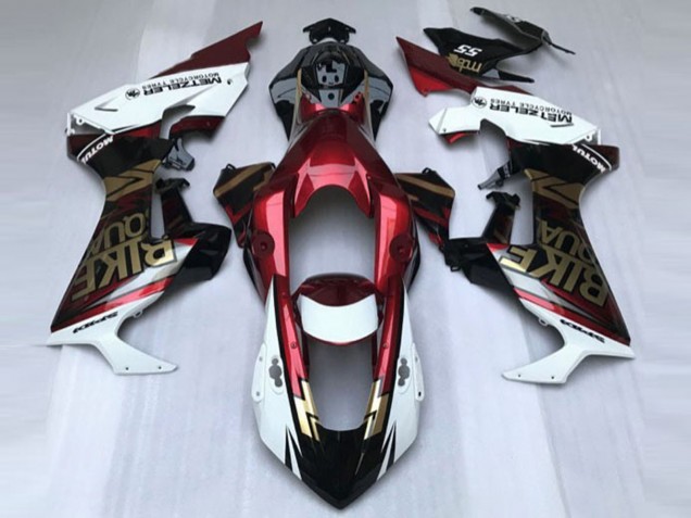 Carénages Moto Honda CBR1000RR 2017-2024 - Blanc Rouge Foncé Noir Brillant