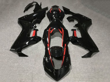 Carénages Moto Honda CBR1000RR 2017-2024 - Noir Brillant Rouge Doubler