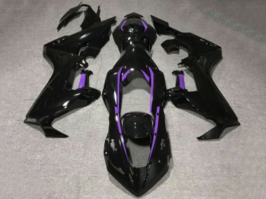 Carénages Moto Honda CBR1000RR 2017-2024 - Noir Brillant Violet Doubler