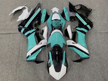 Carénages Moto Honda CBR1000RR 2017-2024 - Blanc Cyan Bleu Noir Brillant