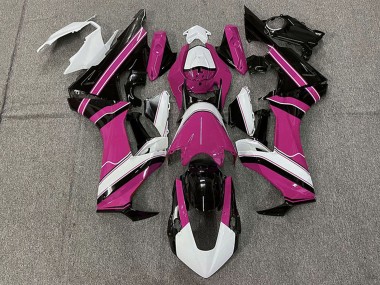 Carénages Moto Honda CBR1000RR 2017-2024 - Blanc Rose Noir Brillant