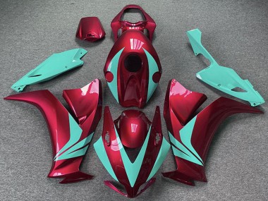 Carénages Moto Honda CBR1000RR 2012-2016 - Rouge Bleu Sarcelle