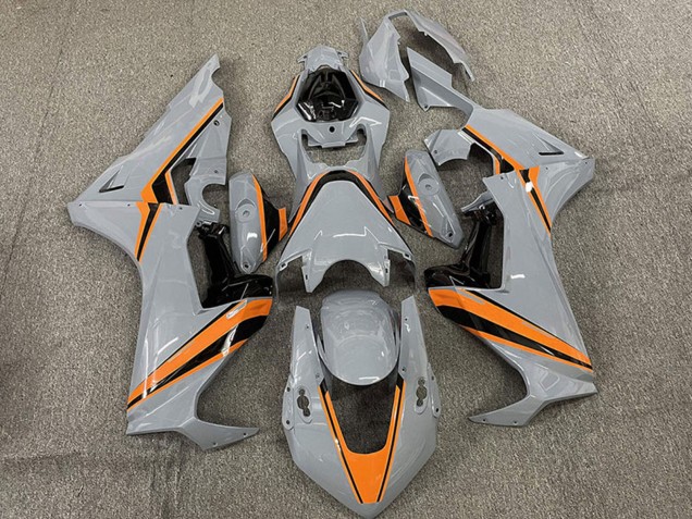 Carénages Moto Honda CBR1000RR 2017-2024 - Nardo Gris Orange Bande