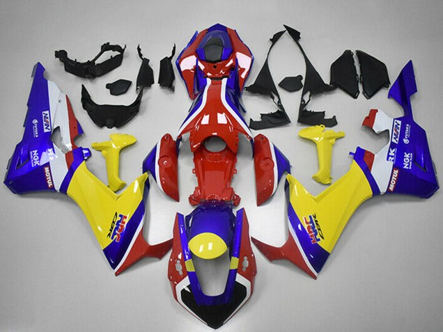 Carénages Moto Honda CBR1000RR 2017-2024 - Blanc Rouge Bleu Jaune HRC