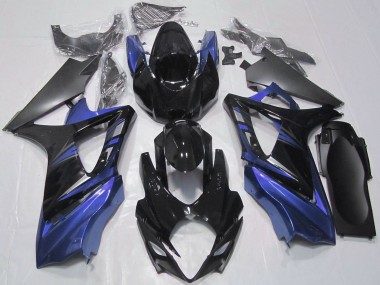 Carénages Moto Suzuki GSXR 1000 2007-2008 - Noir Brillant Bleu