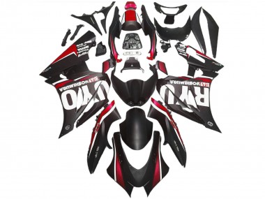 Carénages Moto ABS Suzuki GSXR 1000 2017-2024 - Noir Mat Rouge