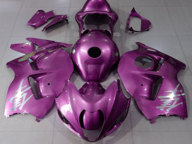 Carénages Moto Suzuki GSXR 1300 1996-2007 - Rose Brillant Argent Logo