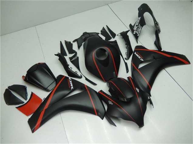 Carénages Moto Honda CBR1000RR 2008-2011 - Noir Mat Rouge