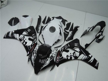 Carénages ABS Honda CBR1000RR 2008-2011 - Blanc Noir Brillant
