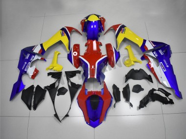 Carénages Moto Honda CBR1000RR 2017-2024 - Blanc Rouge Bleu Jaune