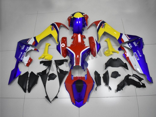 Carénages Moto Honda CBR1000RR 2017-2024 - Blanc Rouge Bleu Jaune