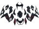 Carénages Moto Kawasaki Z250/Z300 2015-2016 - Noir Brillant Rouge Argent
