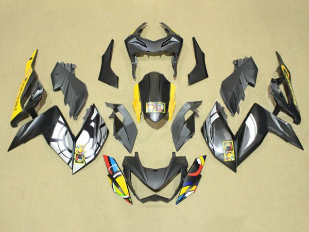 Carénages Moto Kawasaki Z250/Z300 2015-2016 - Gris Jaune Bleu Rouge Blanc