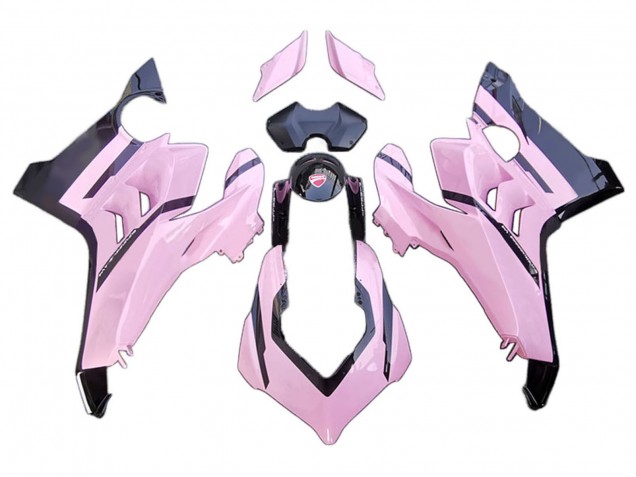 Carénages Moto Ducati Panigale V4 V4S 2020-2021 - Rose Noir Brillant