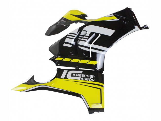 Carénages Moto Ducati Panigale V4 V4S 2020-2021 - Jaune Blanc Noir Brillant