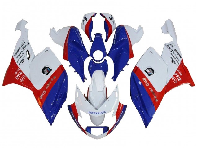 Carénages ABS BMW K1200S 2005-2010 - Blanc Rouge Bleu