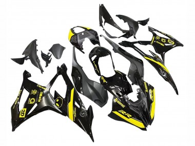 Carénages Moto BMW S1000RR 2019-2022 - Noir Brillant Jaune
