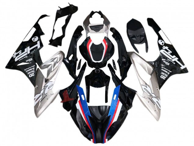 Carénage Moto BMW S1000RR 2015-2016 - Argent Rouge Bleu Noir