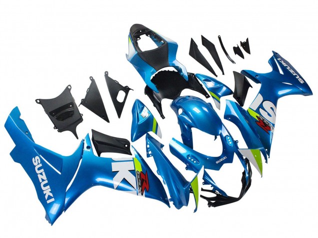 Carénages Moto Suzuki GSXR 600 / GSXR 750 2011-2024 - Bleu Clair Vert Blanc Rouge