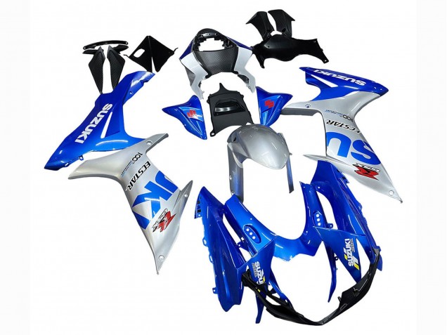 Carénages Moto Suzuki GSXR 600 / GSXR 750 2011-2024 - Bleu Argent Ecstar
