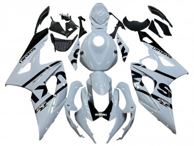 Carénages Moto Suzuki GSXR 1000 2005-2006 - Blanc Noir