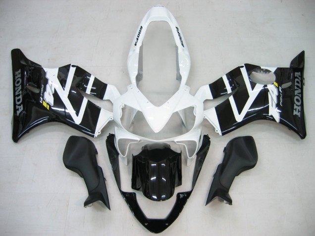 Carénage Moto Honda CBR600 F4i 2004-2007 - Blanc Noir Brillant