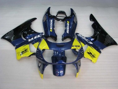 Carénages Moto Honda CBR900RR 893 1994-1995 - Bleu Jaune Noir Brillant