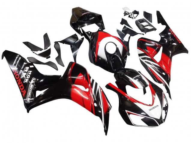 Carénages Moto Honda CBR1000RR 2006-2007 - Rouge Noir Brillant