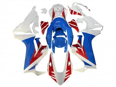 Kits Carénage Moto ABS Honda CBR1000RR 2017-2024 - Blanc Rouge Bleu